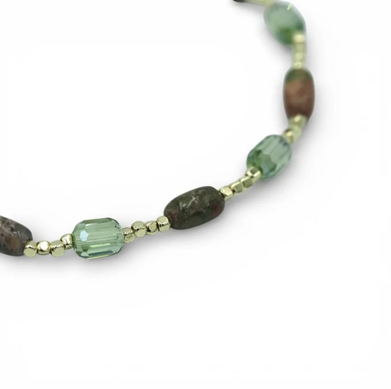 Emerald Meadow Natural Stone Bracelet