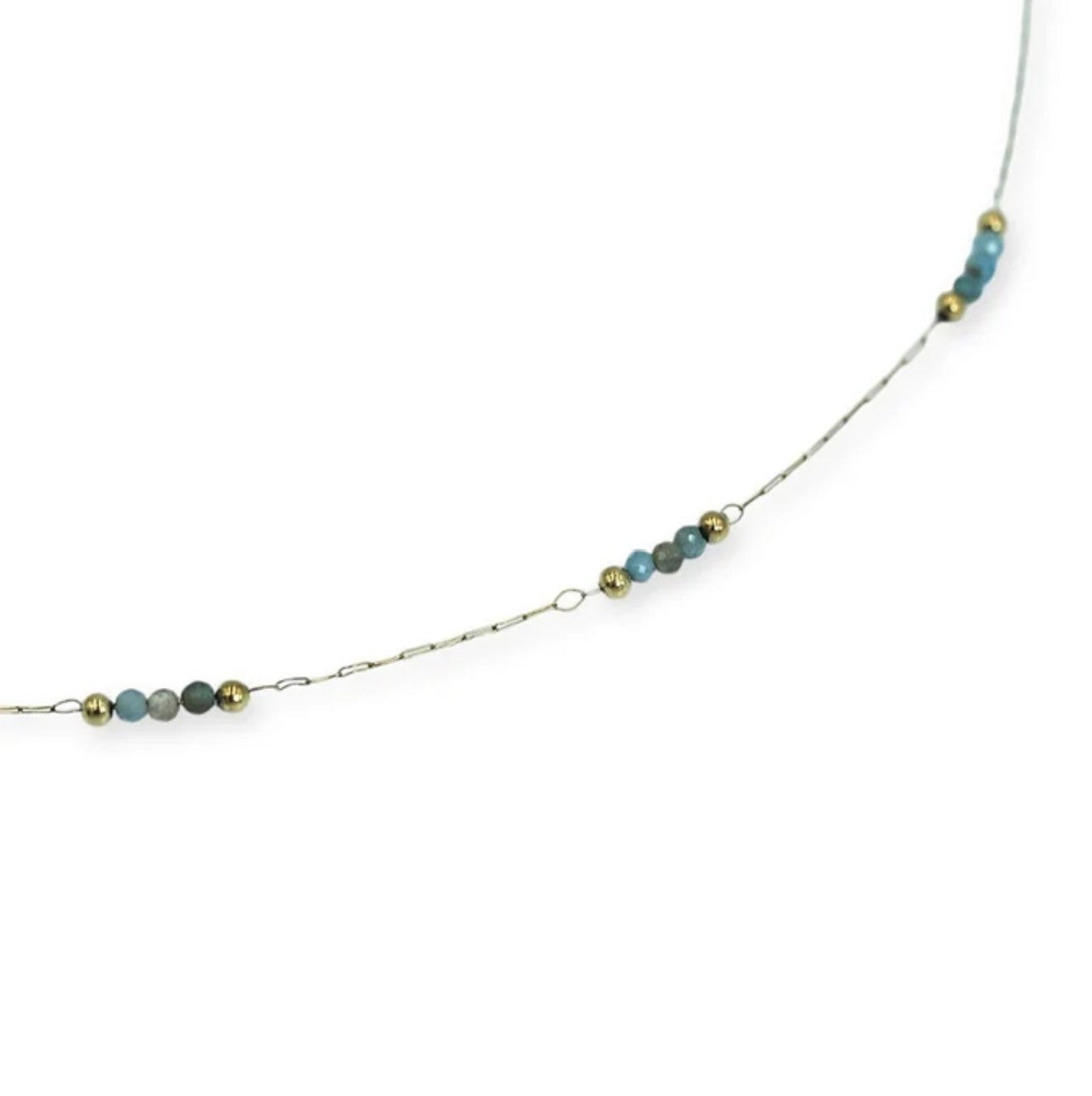 Aqua Whisper Natural Stone Necklace