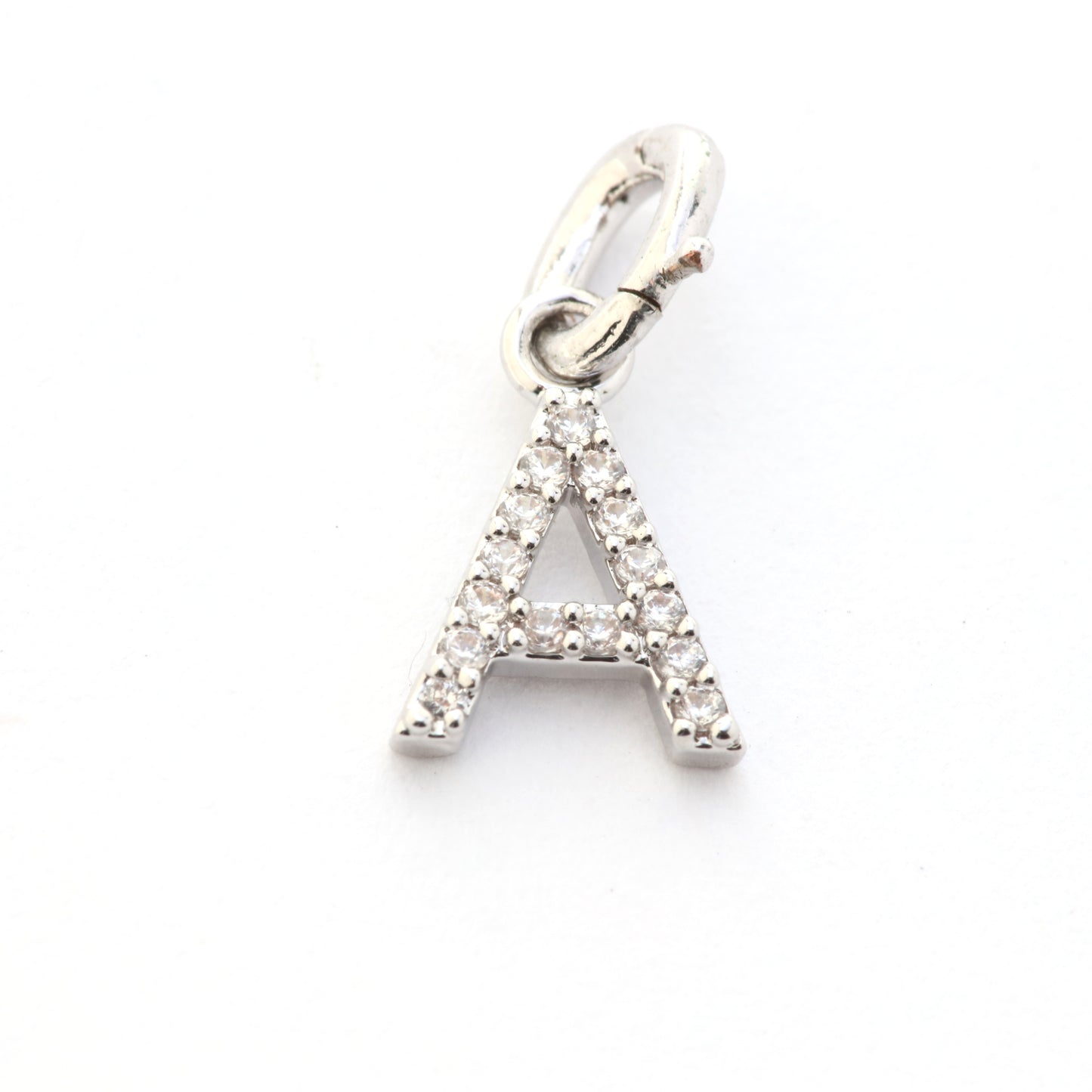 CZ Alphabet “A" Charm
