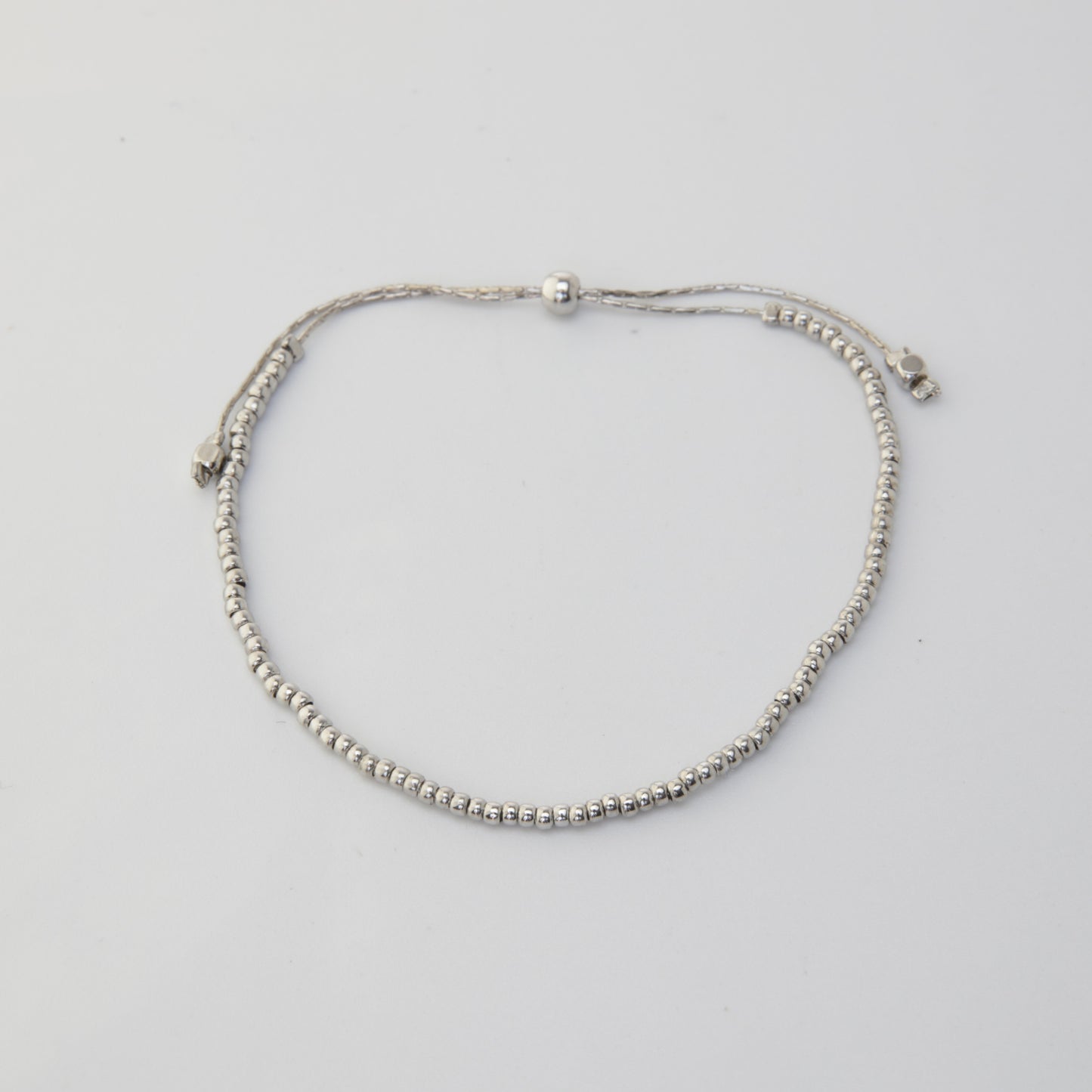 Adjustable Round Beaded Bracelet