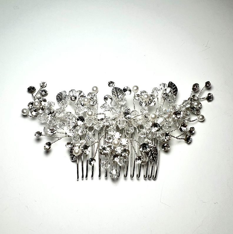 Silver Petal Comb