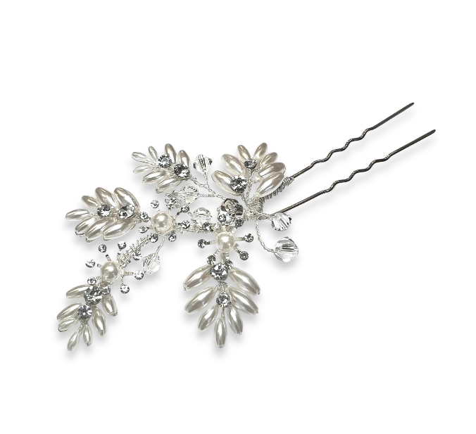 Silver Blossom Hairpin