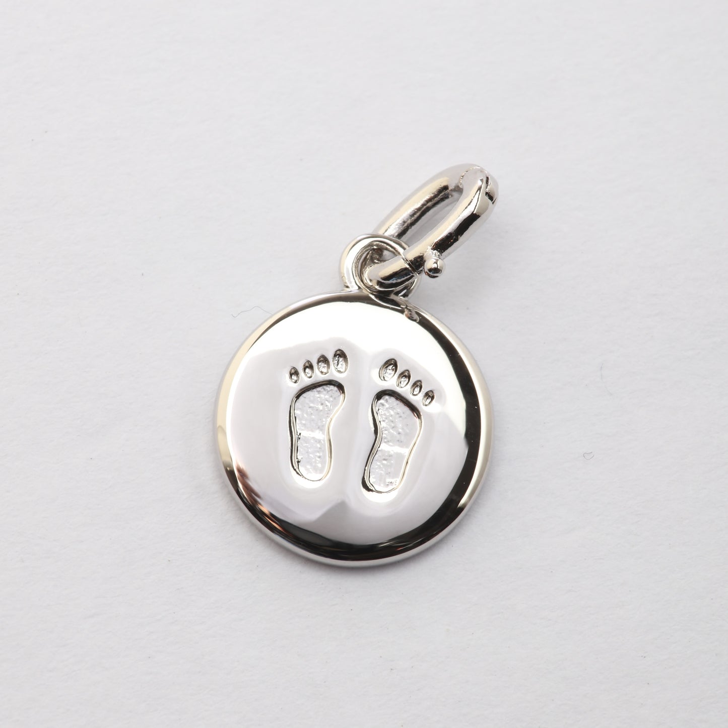 CZ Baby Feet Charm