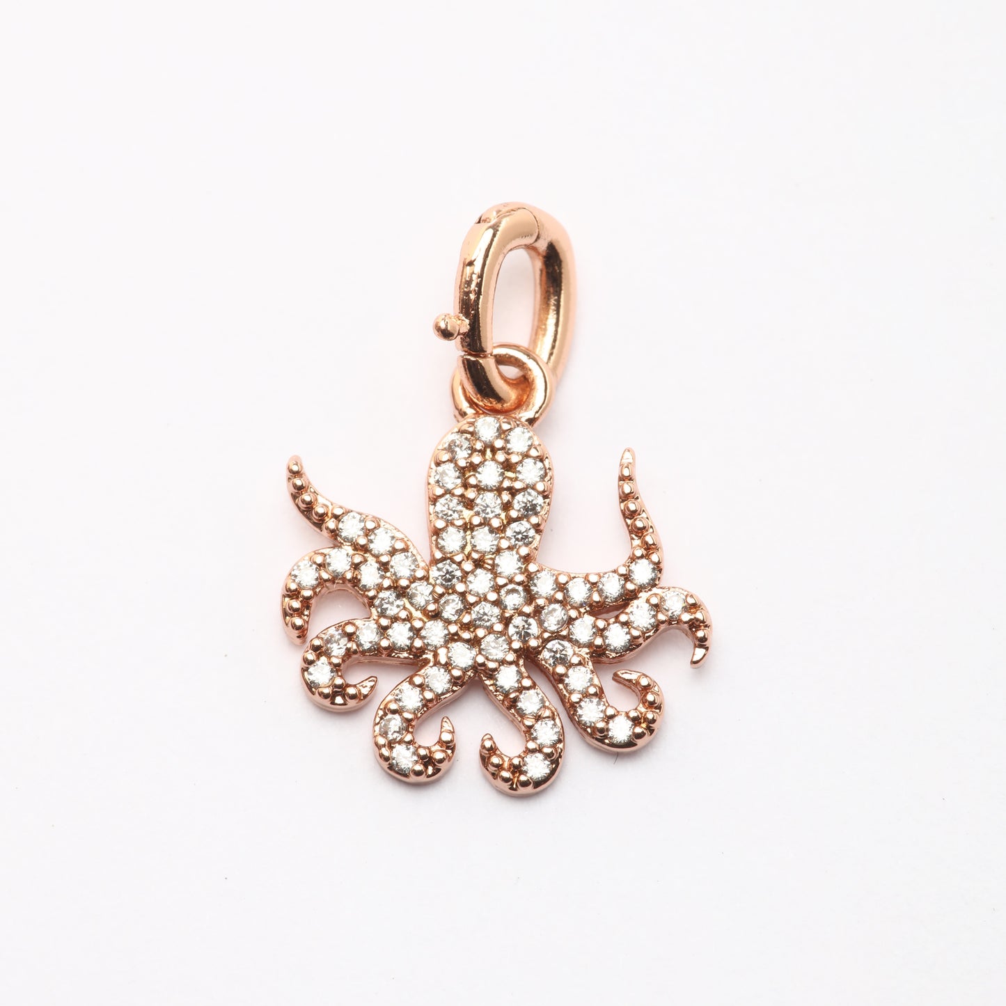 CZ Octopus Charm