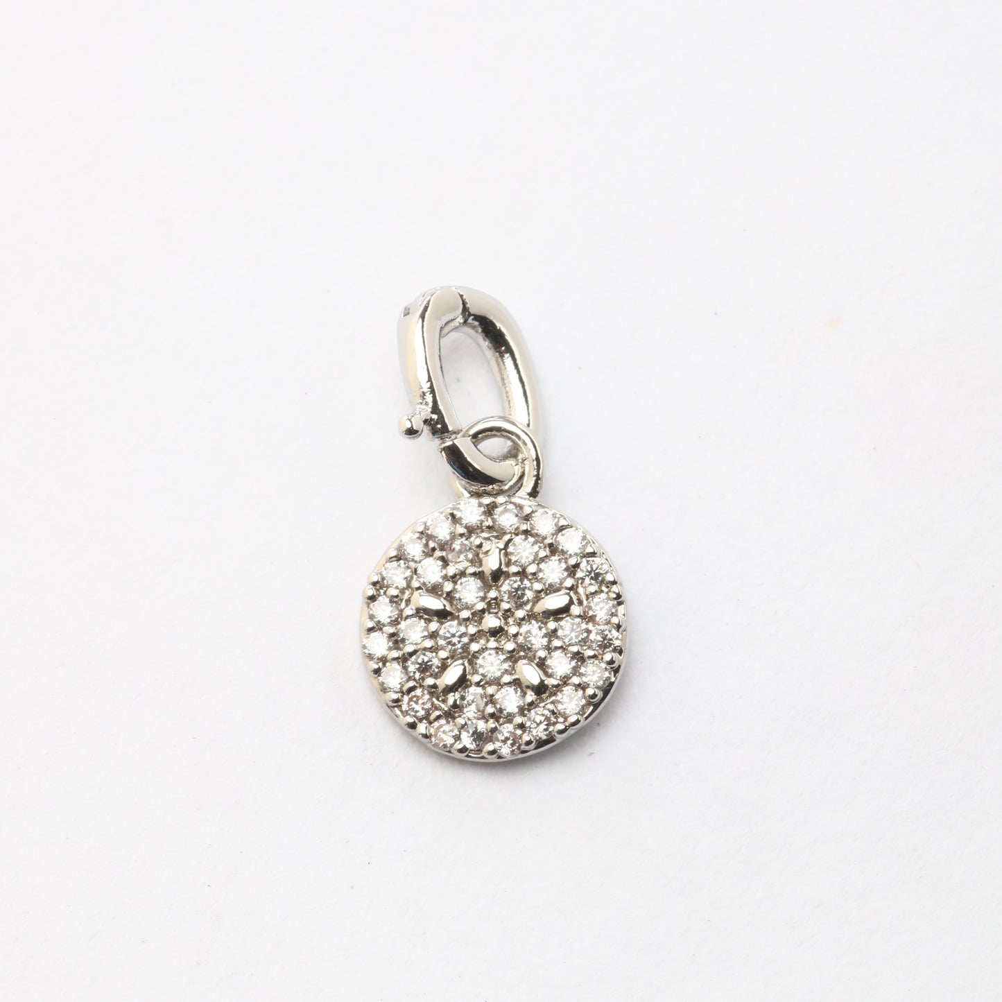 CZ Sand Dollar Charm