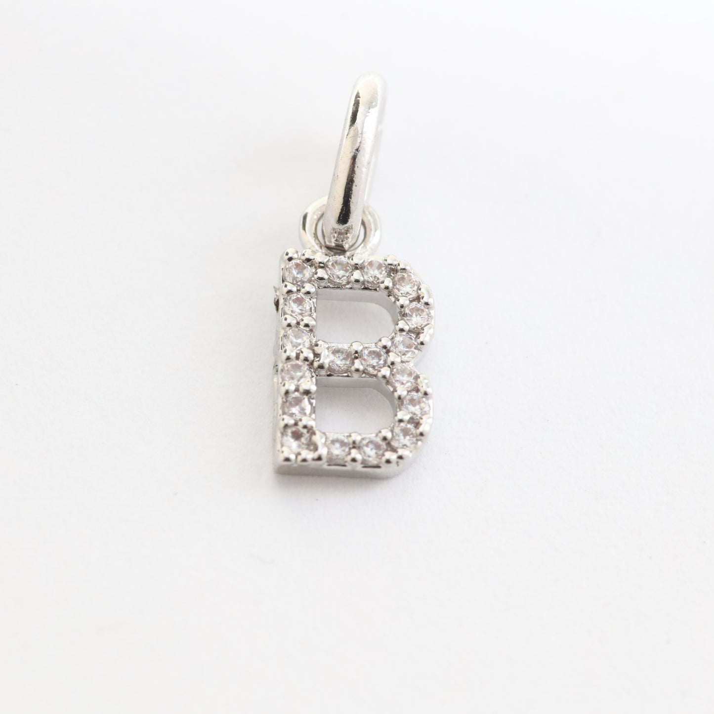 CZ Alphabet “B” Charm
