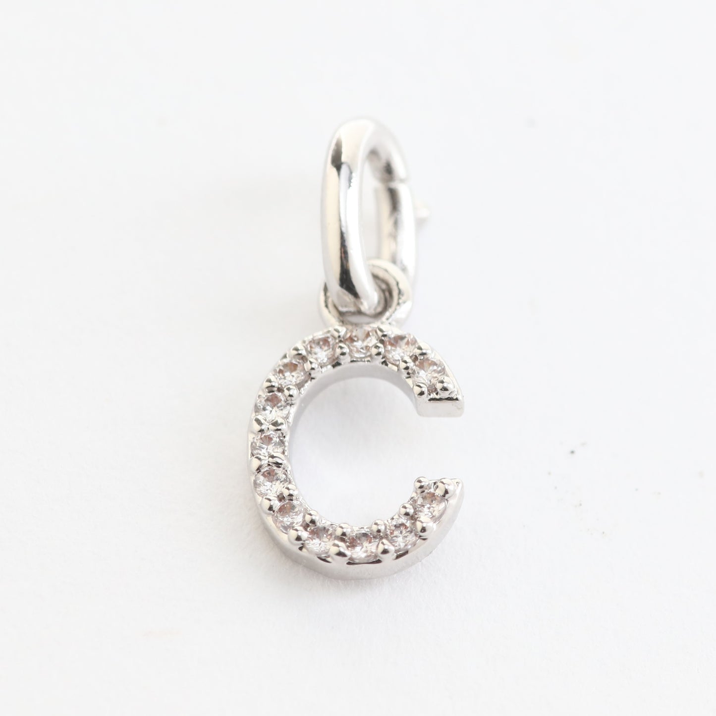 CZ Alphabet “C” Charm