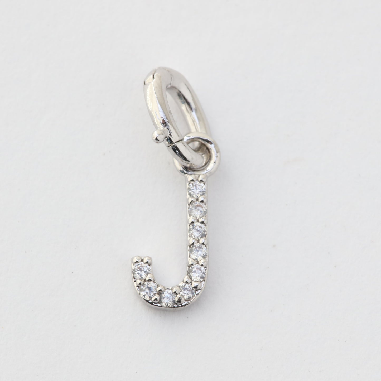 CZ Alphabet “J” Charm