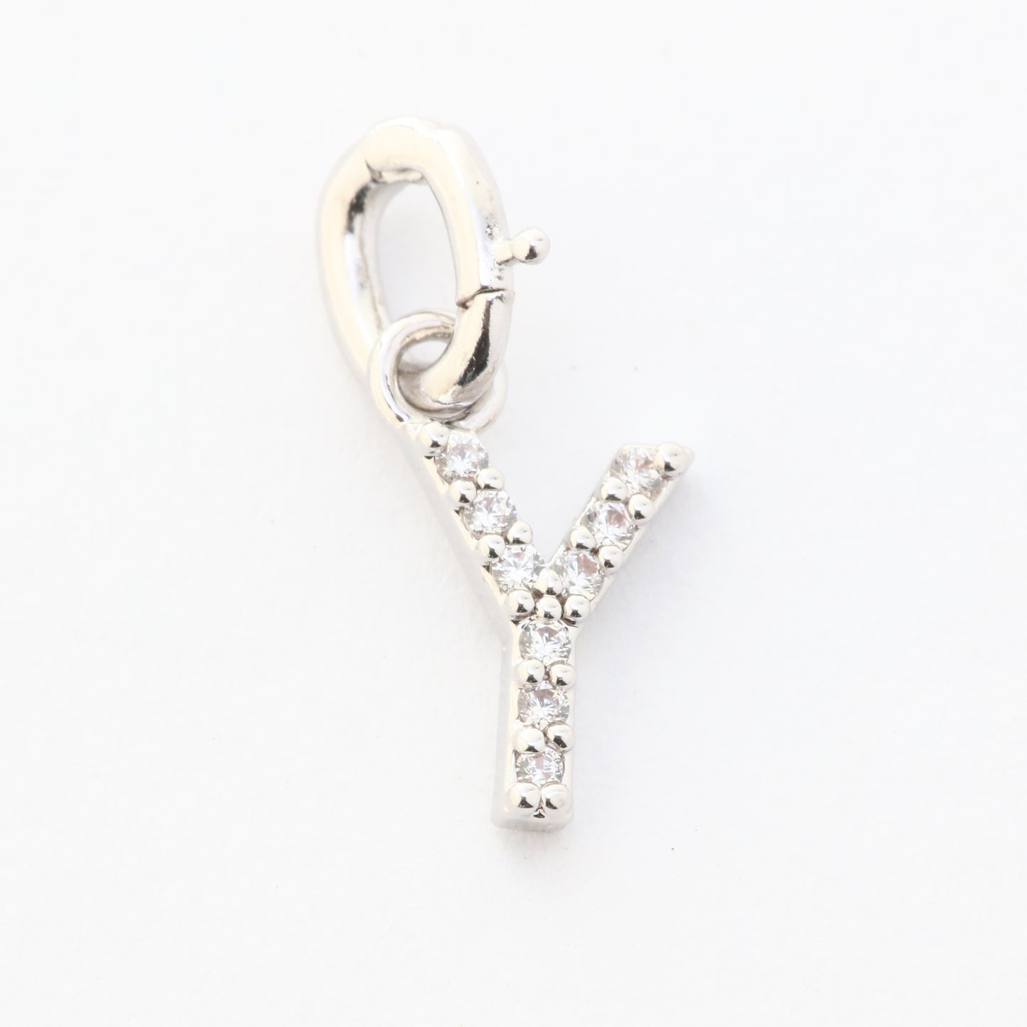 CZ Alphabet “Y” Charm