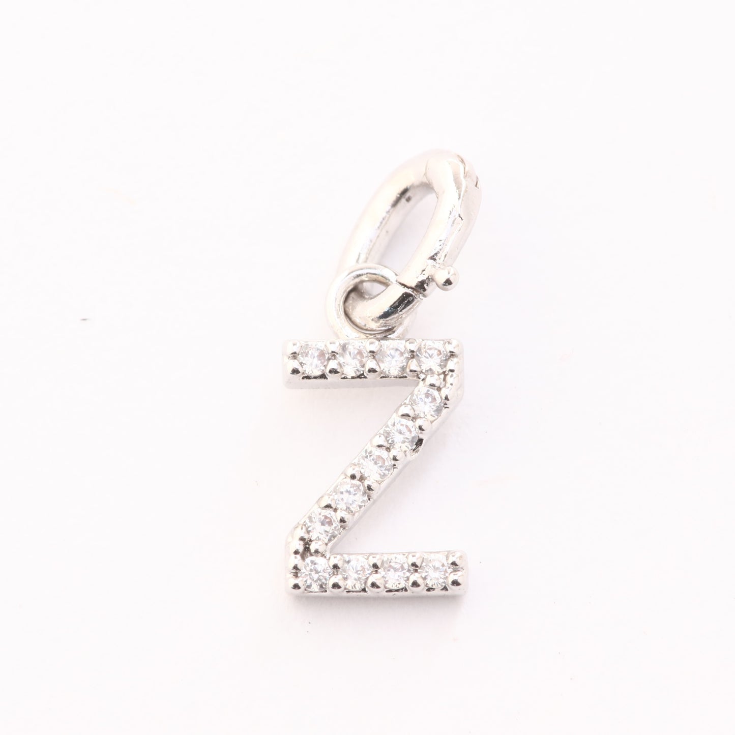 CZ Alphabet “Z” Charm