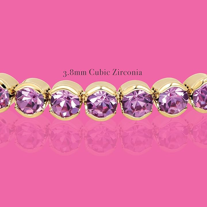 Blush Pink Crystals Yellow Gold Cuff