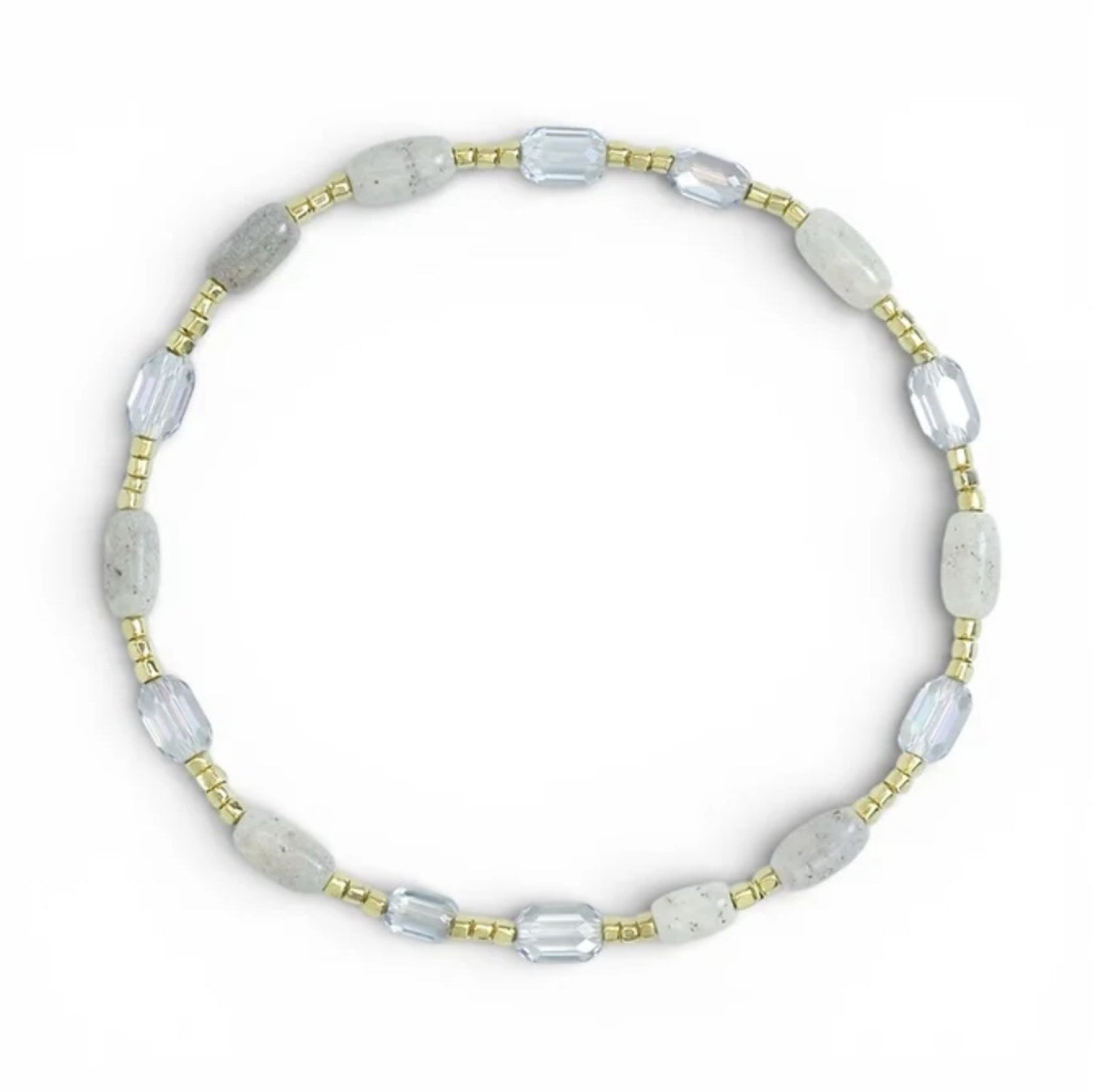 Aurora Frost Natural Stone Bracelet