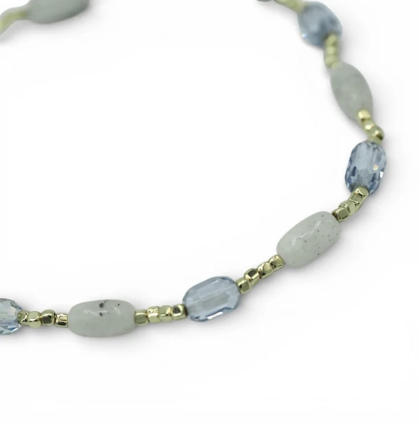 Aurora Frost Natural Stone Bracelet