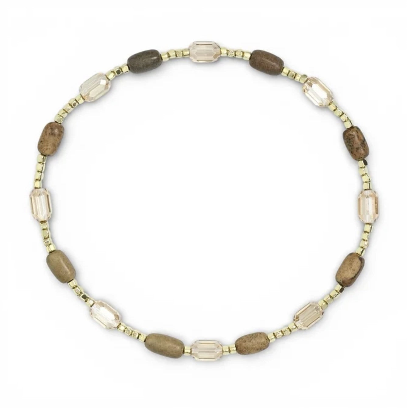 Earth Tone Natural Stone Bracelet