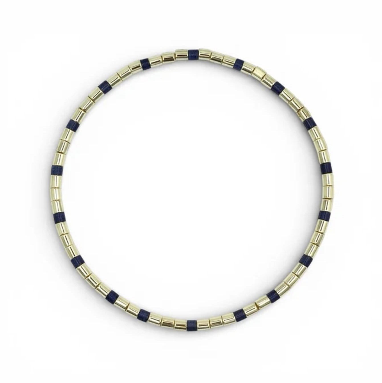 Midnight Gold Natural Stone Bracelet