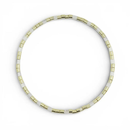 Snow Quartz Natural Stone Bracelet
