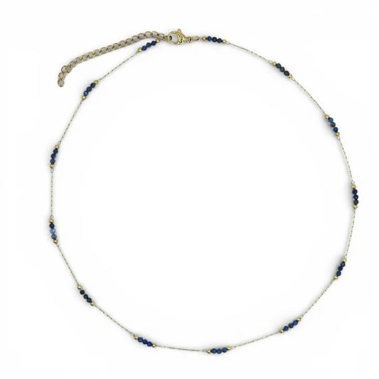Royal Blue Natural Stone Necklace