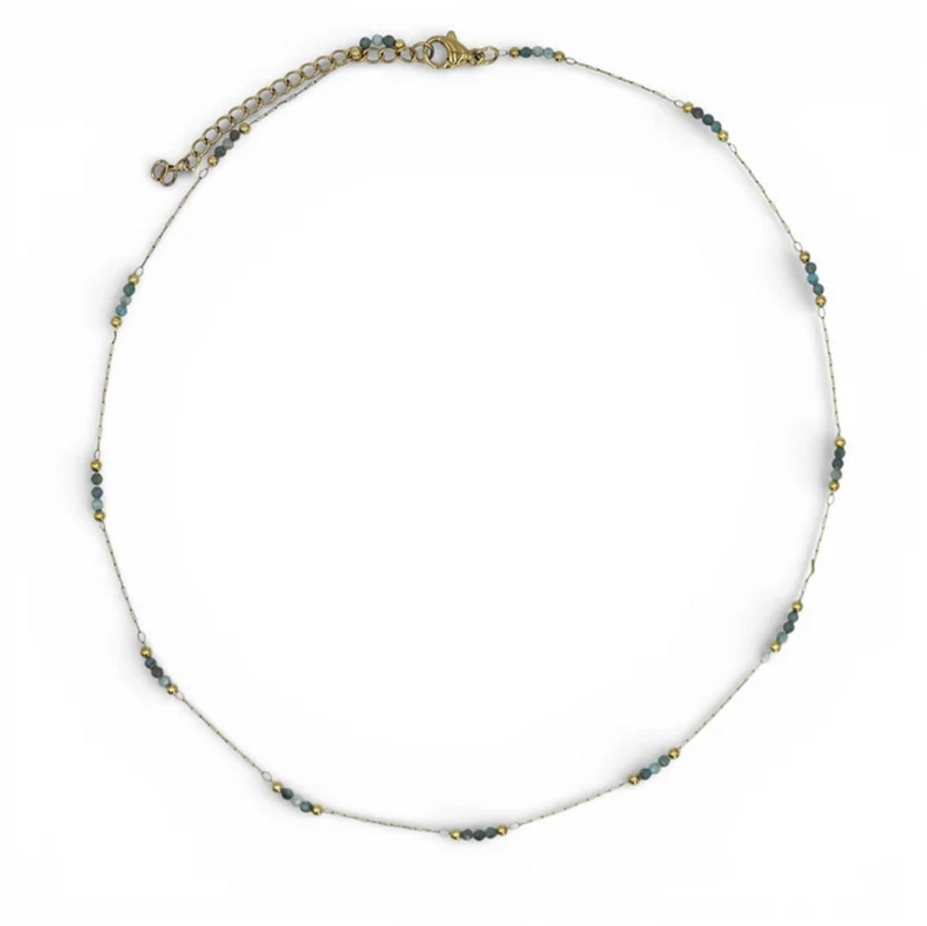 Emerald Mist Natural Stone Necklace