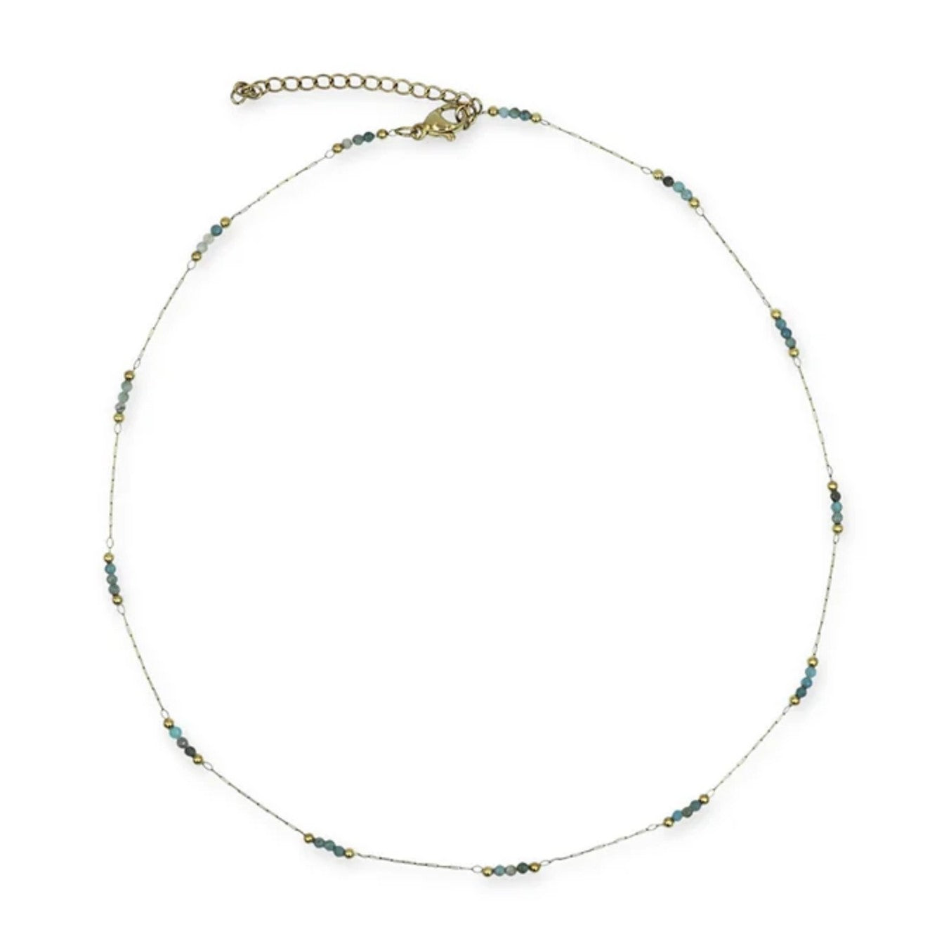 Aqua Whisper Natural Stone Necklace