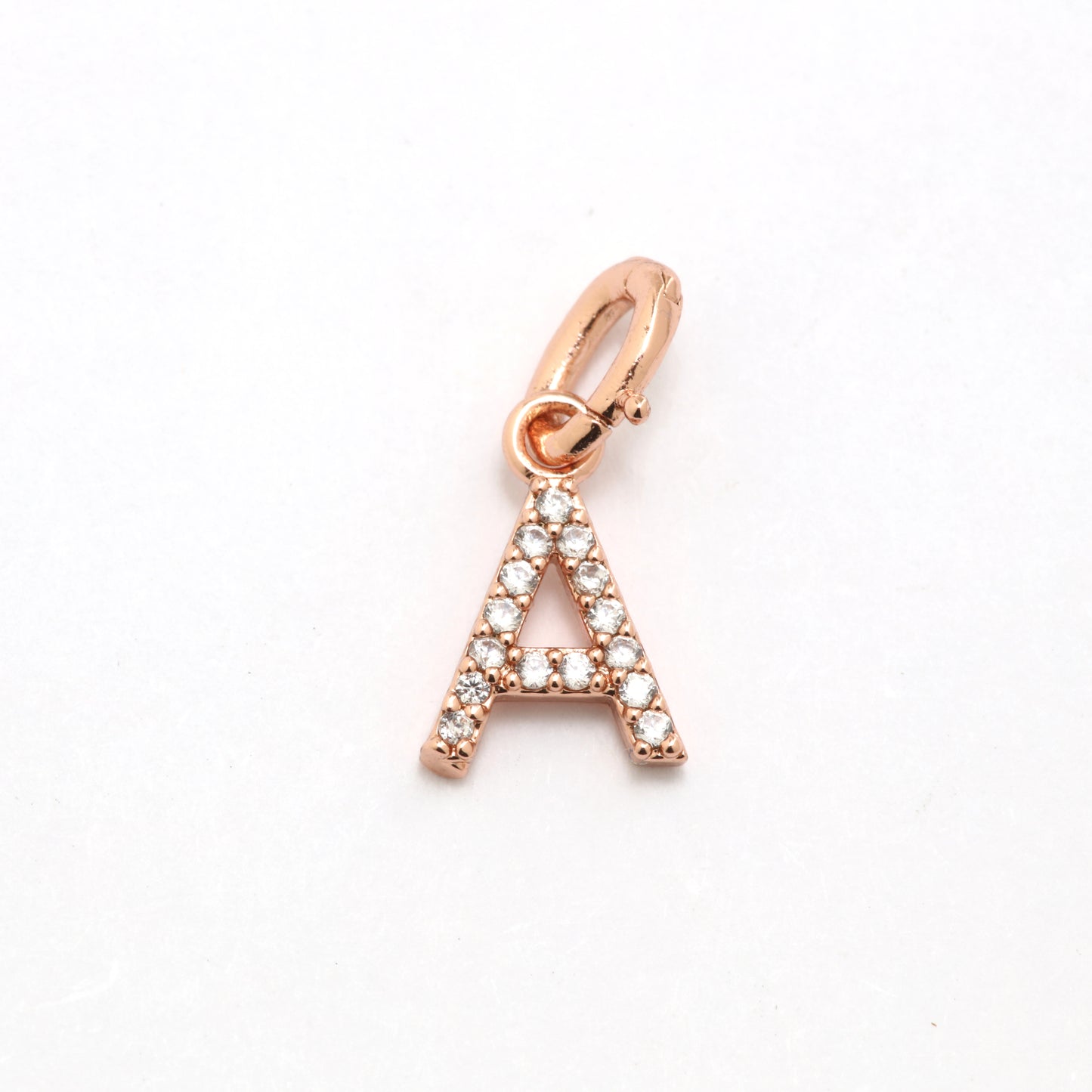 CZ Alphabet “A" Charm