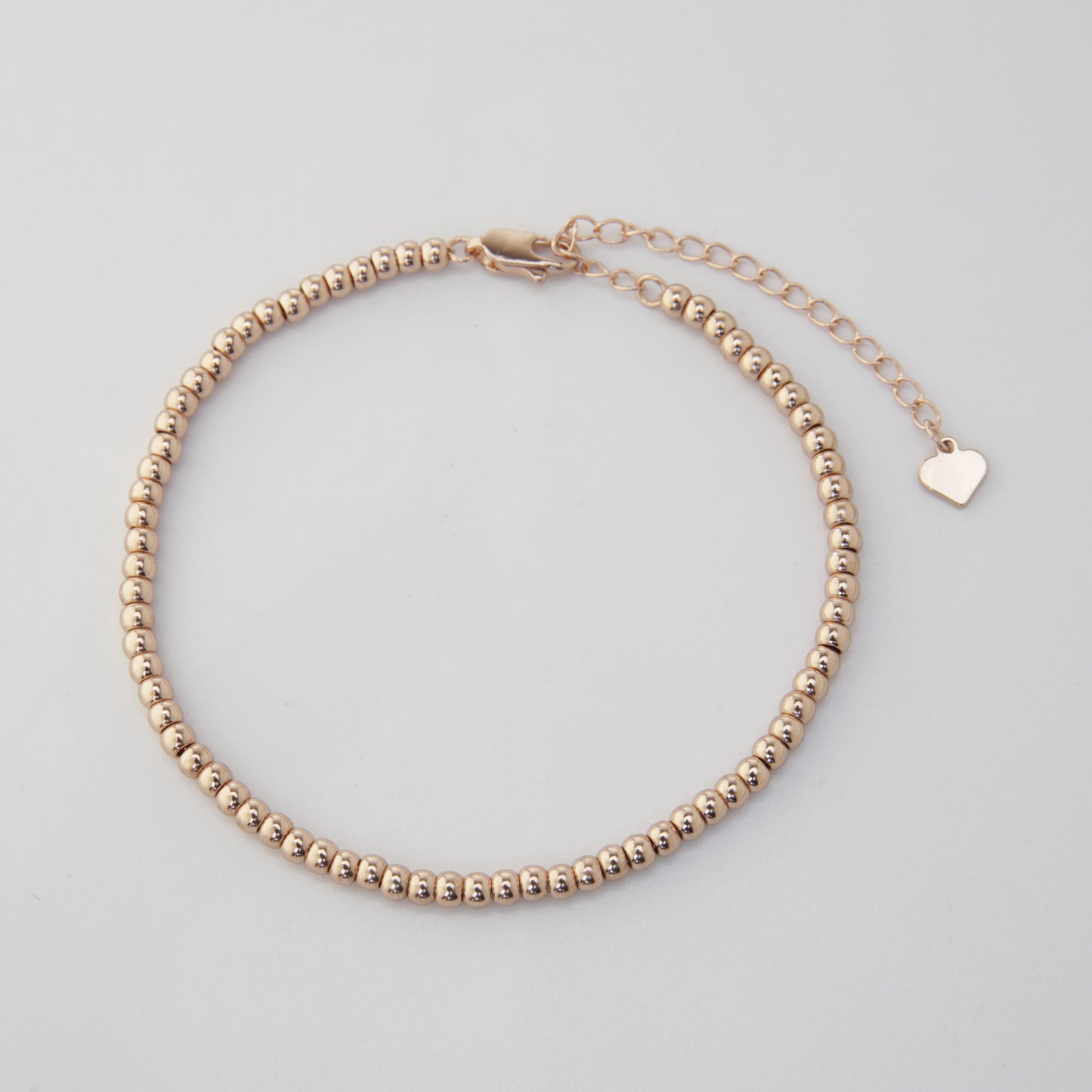 Round Beaded Bracelet With Extender