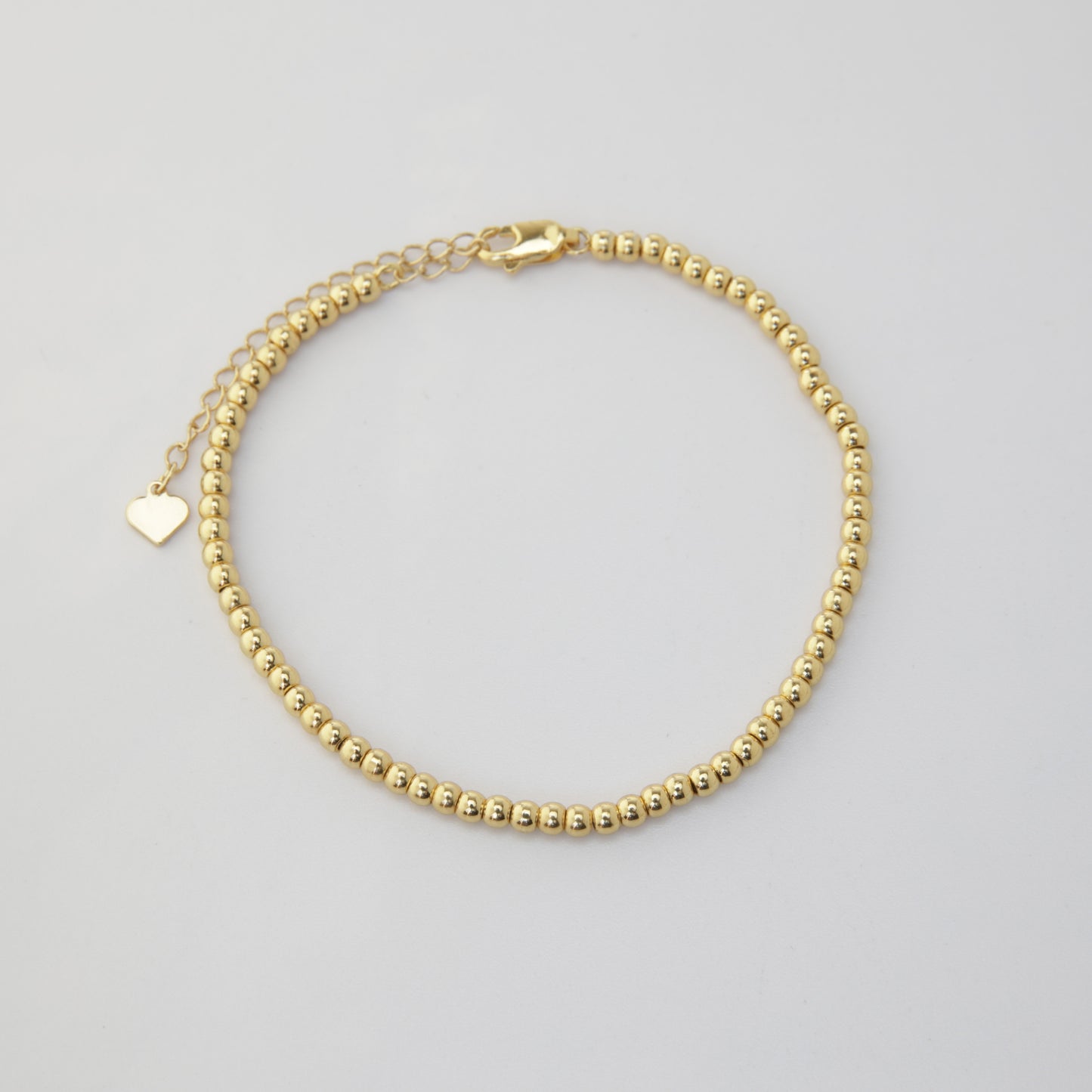Round Beaded Bracelet With Extender