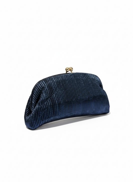 Midnight Navy Clutch Bag