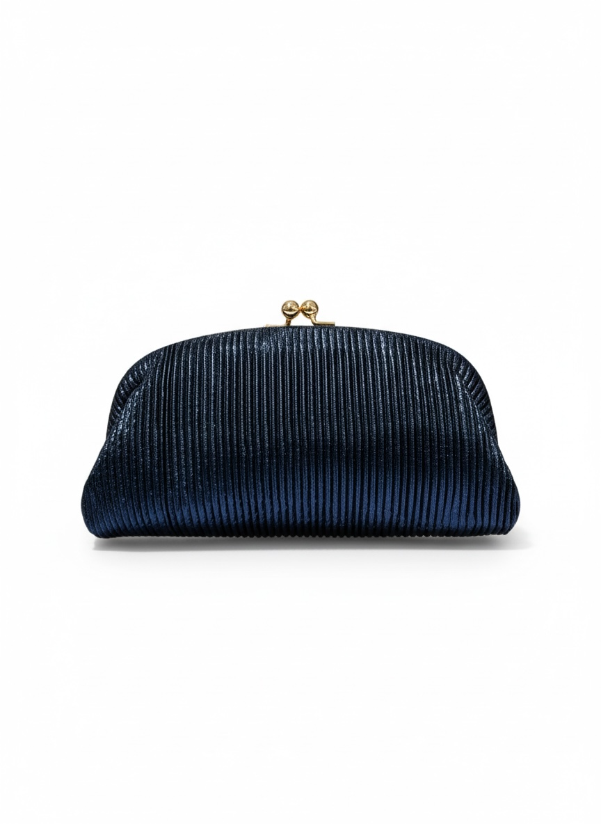 Midnight Navy Clutch Bag