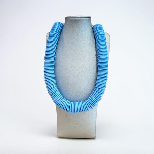 Coastal Wood Disc Necklace