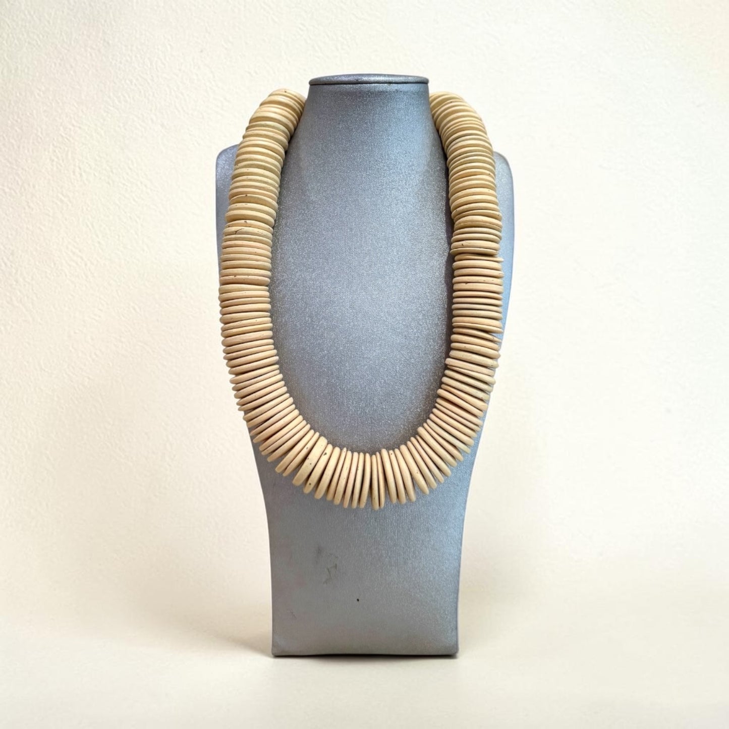 Coastal Wood Disc Necklace