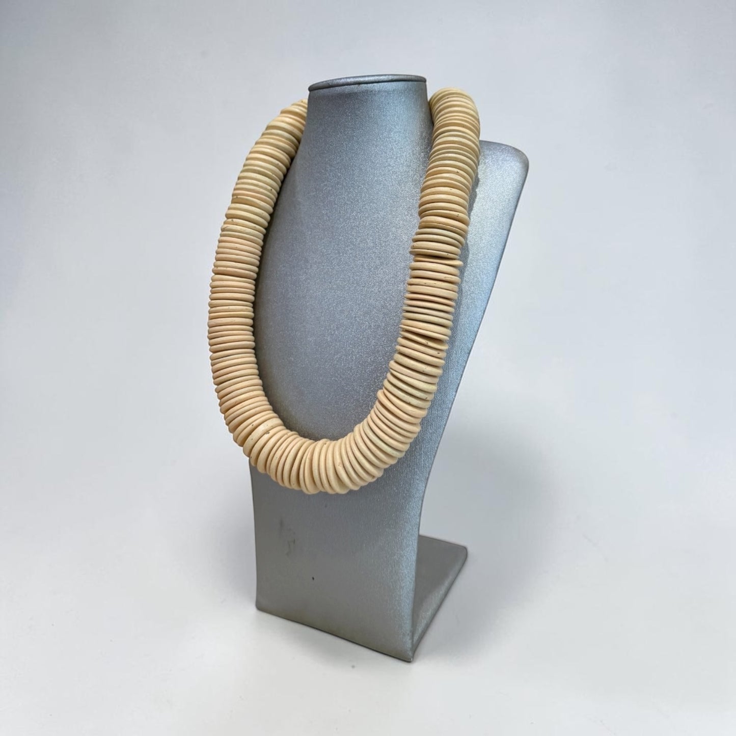 Coastal Wood Disc Necklace
