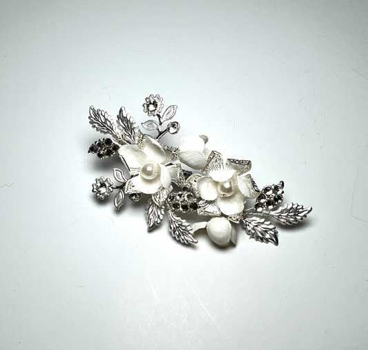 Silver Rose Hairpin