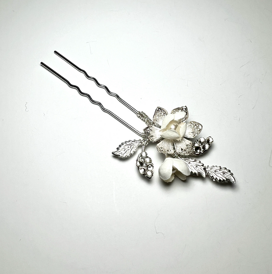 Ivory Meadow Hairpin