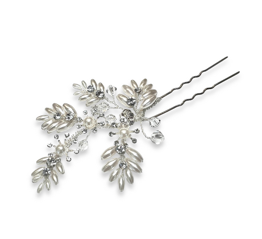 Silver Blossom Hairpin