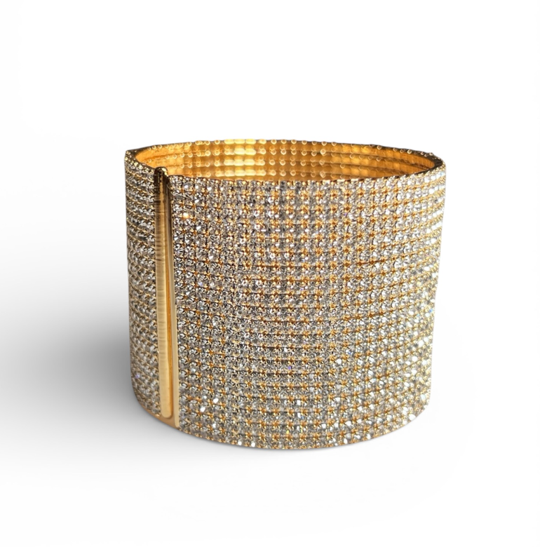 Royal Gold Pave Cuff