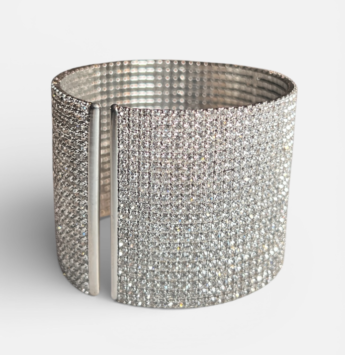 Glam Wide Crystal Cuff