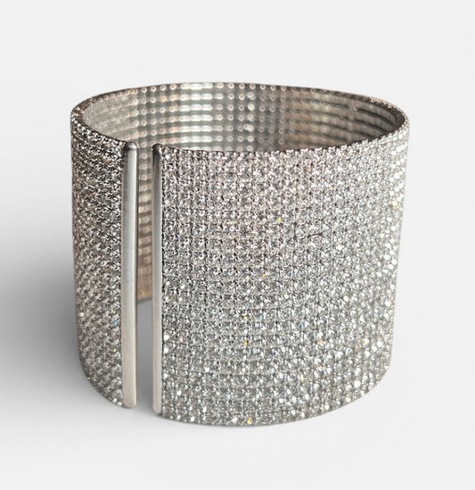 Glam Wide Crystal Cuff