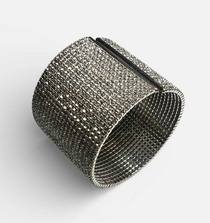 Glam Wide Crystal Cuff