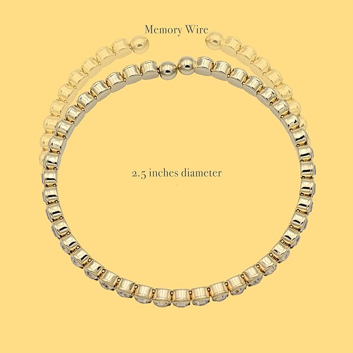 Blush Pink Crystals Rhodium Plated Cuff