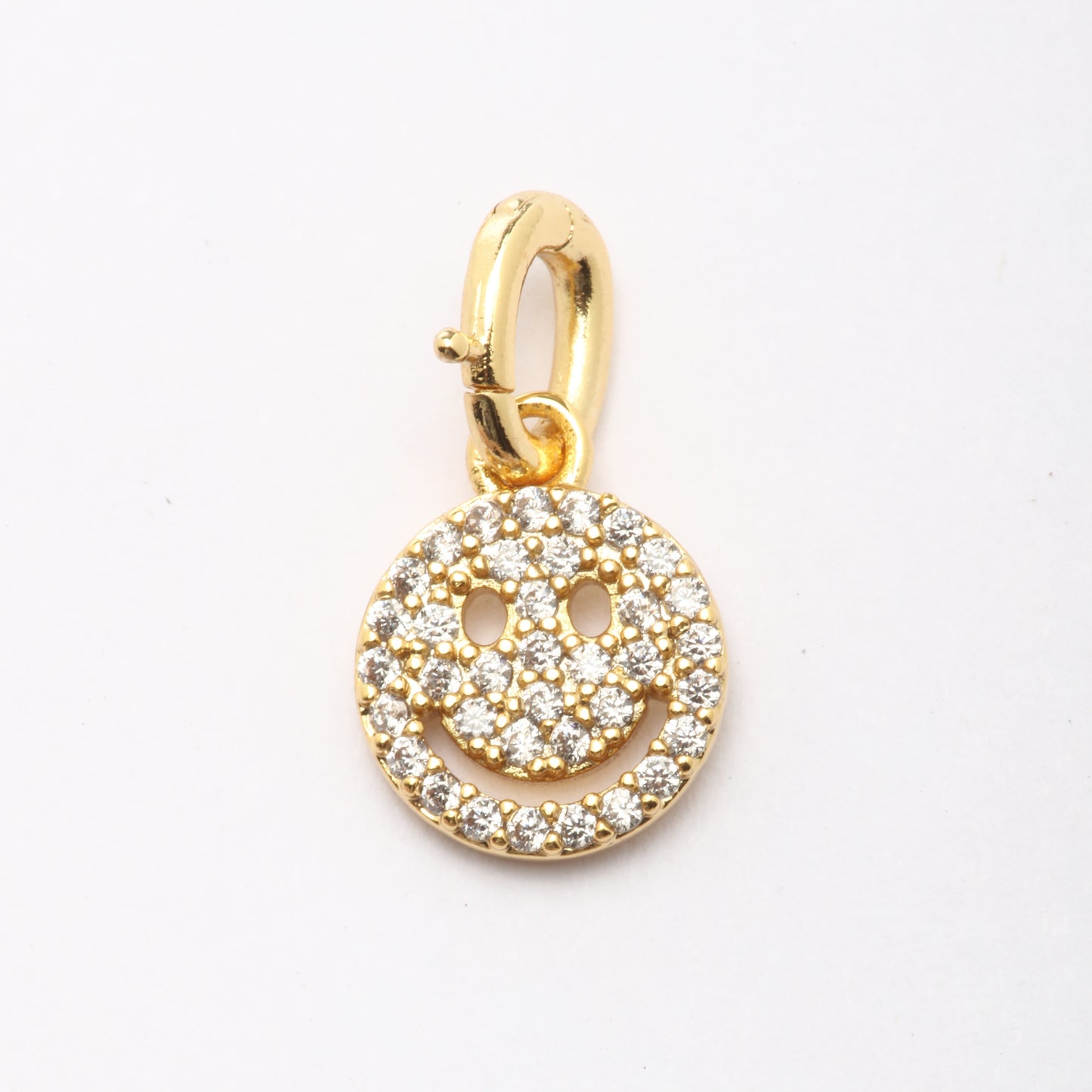 CZ Smiley Charm
