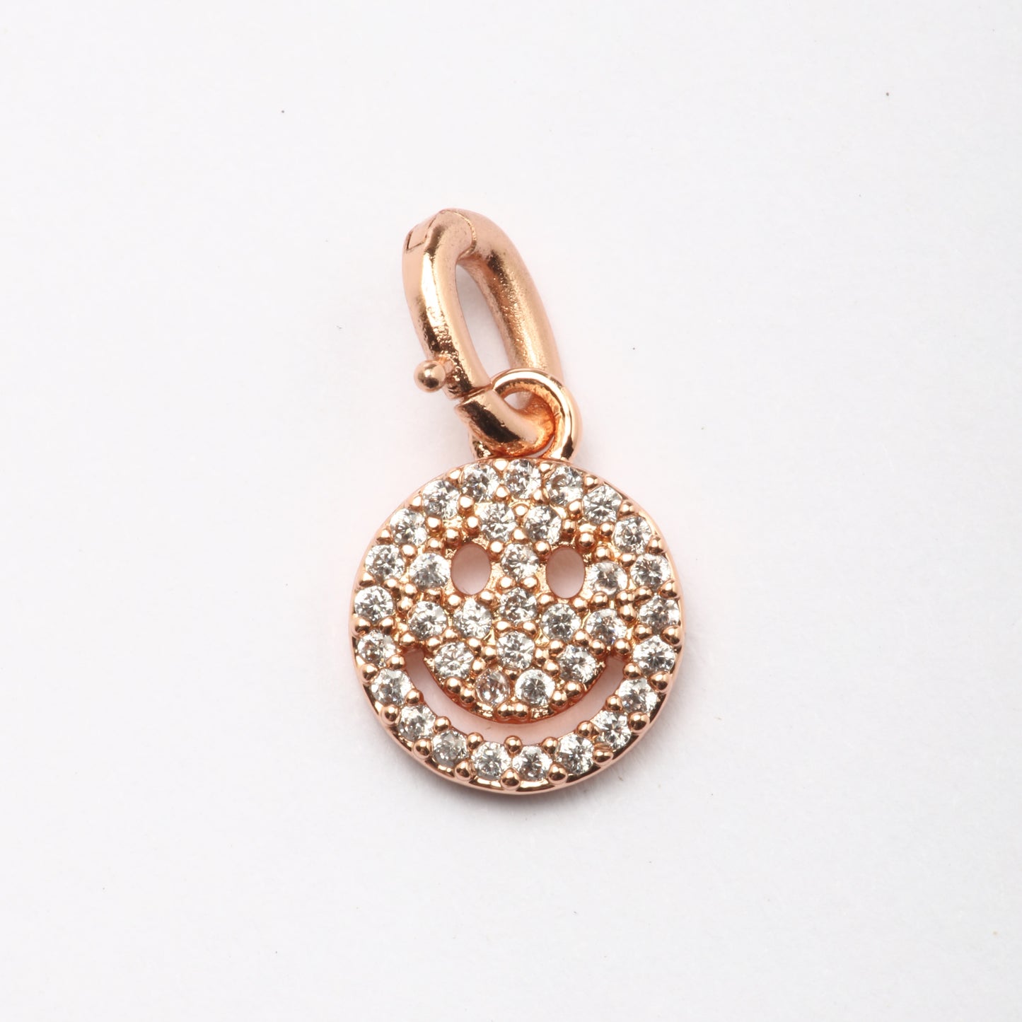 CZ Smiley Charm