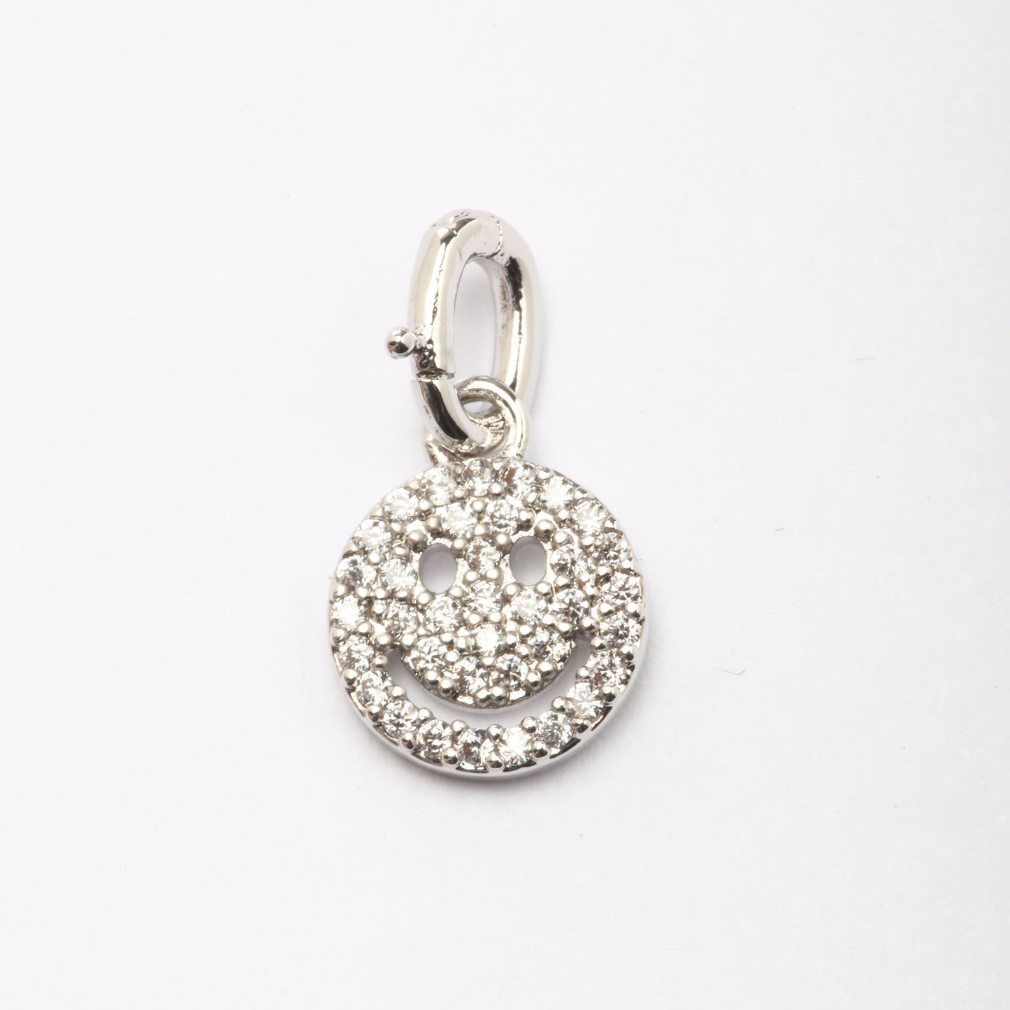 CZ Smiley Charm