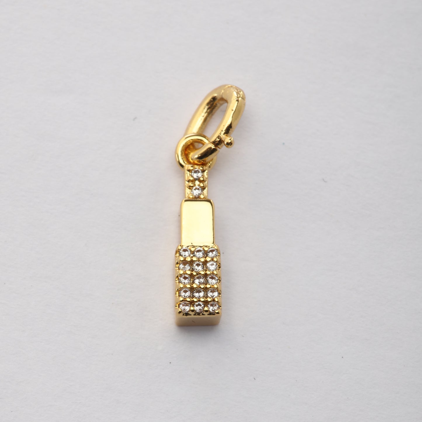 CZ Lipstick Charm