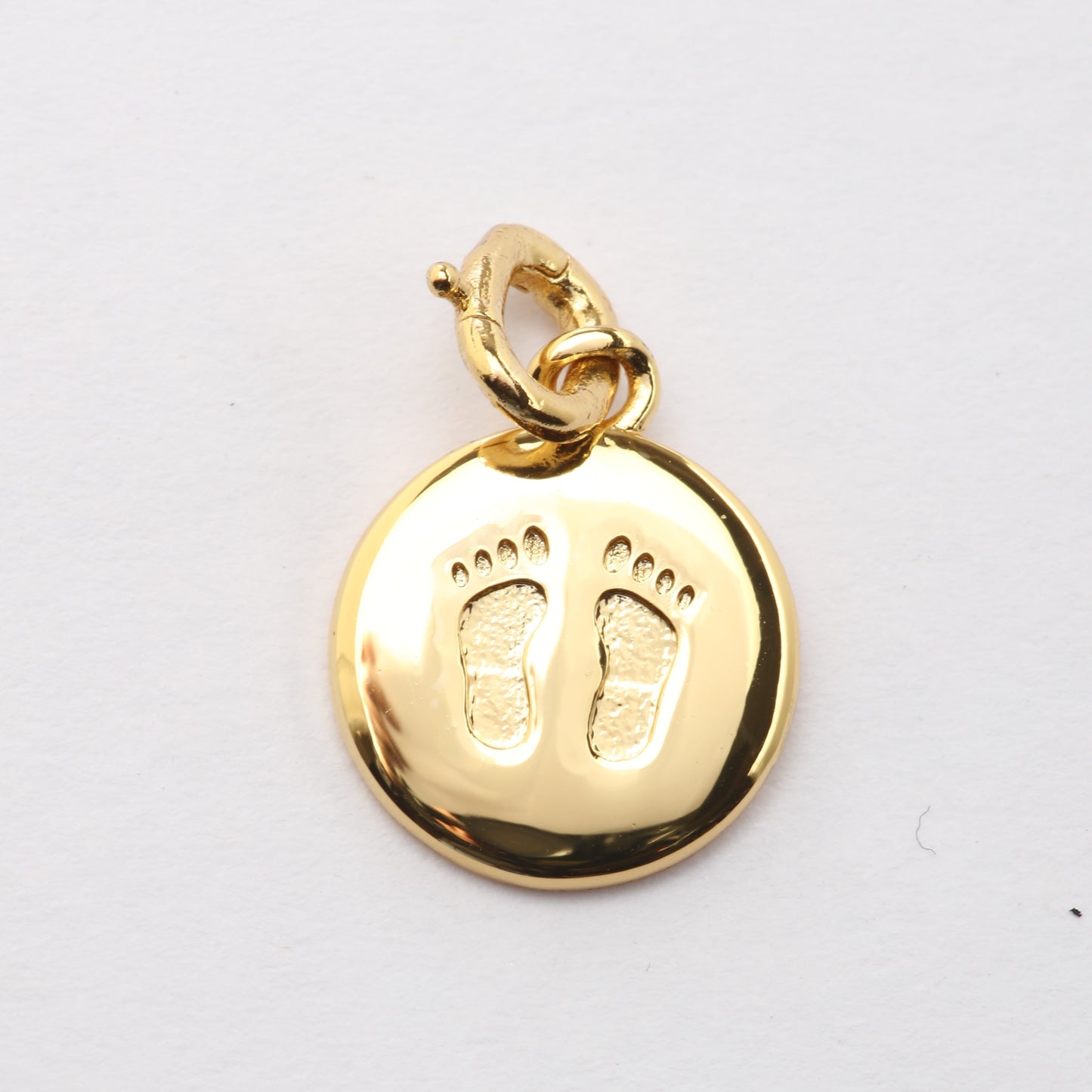 CZ Baby Feet Charm