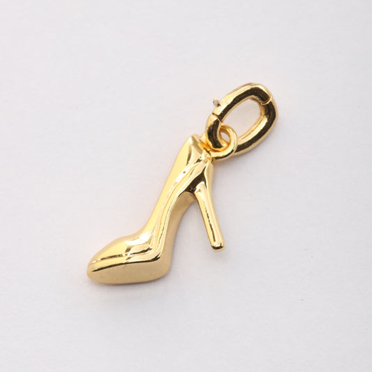 CZ High Heel Shoe Charm