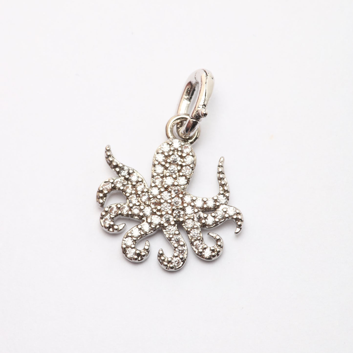 CZ Octopus Charm