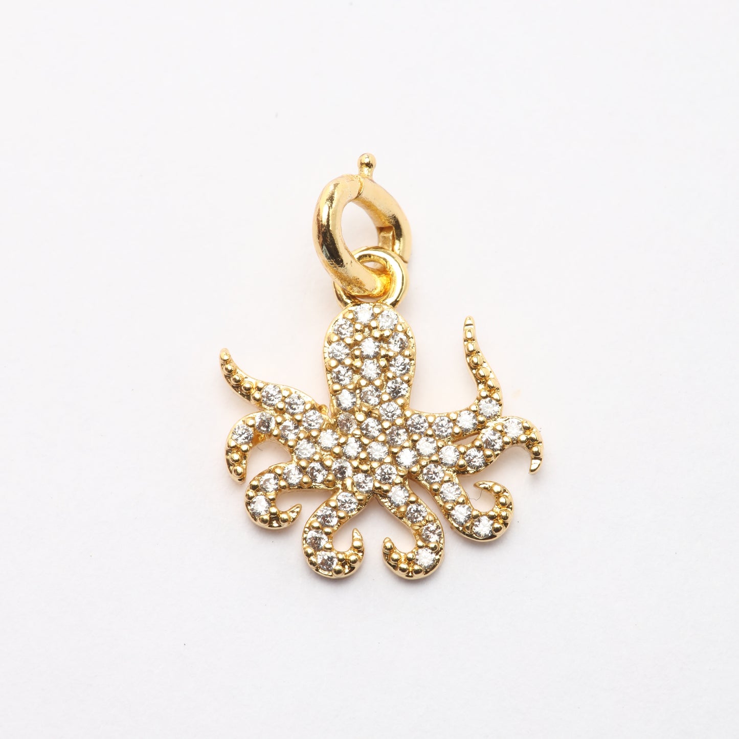 CZ Octopus Charm