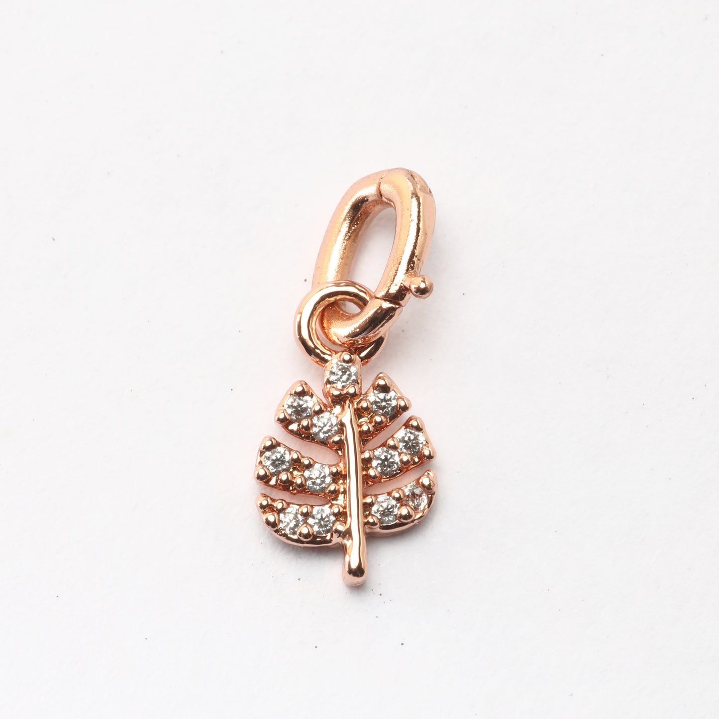 Sparkling Leaf  Charm