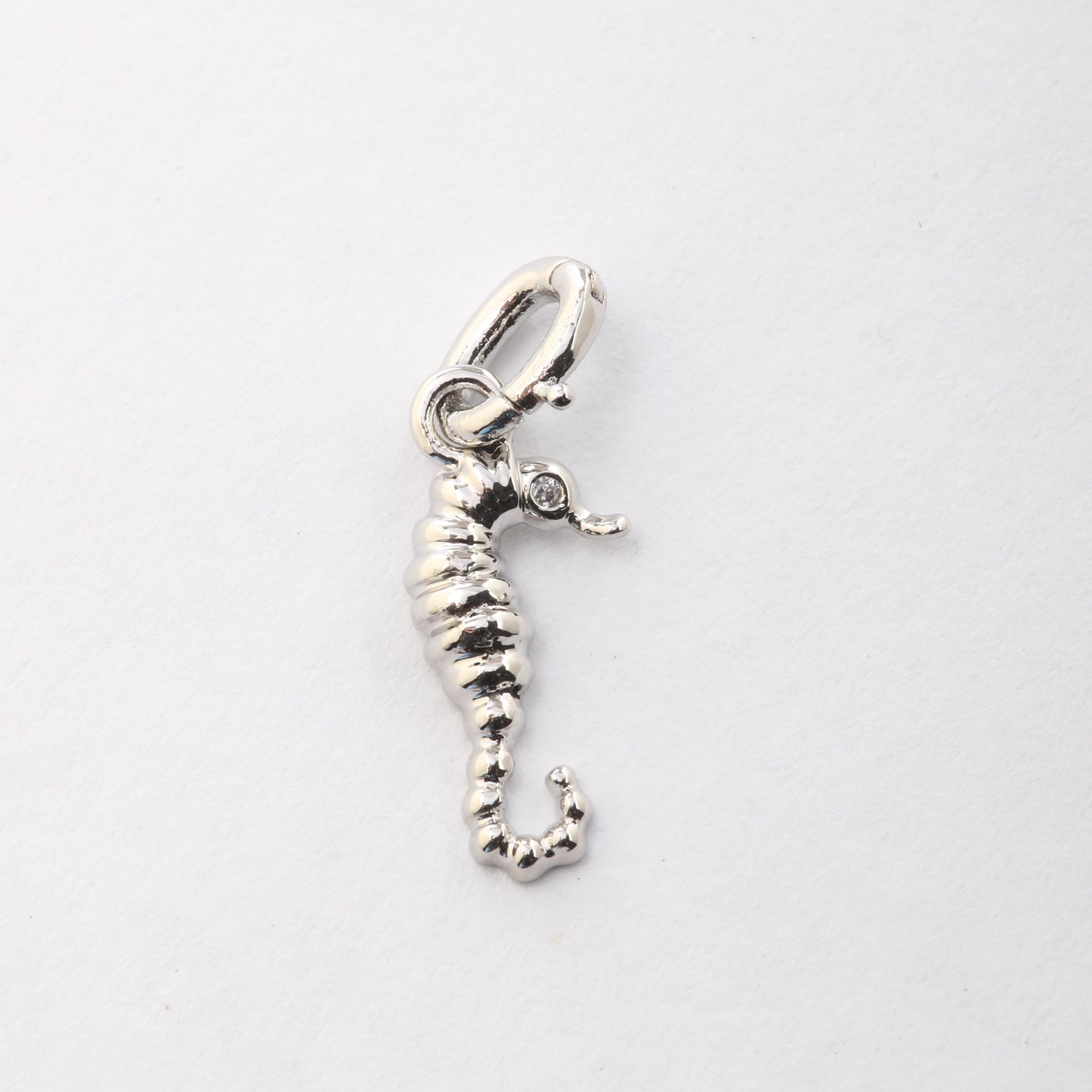 CZ Seahorse Charm