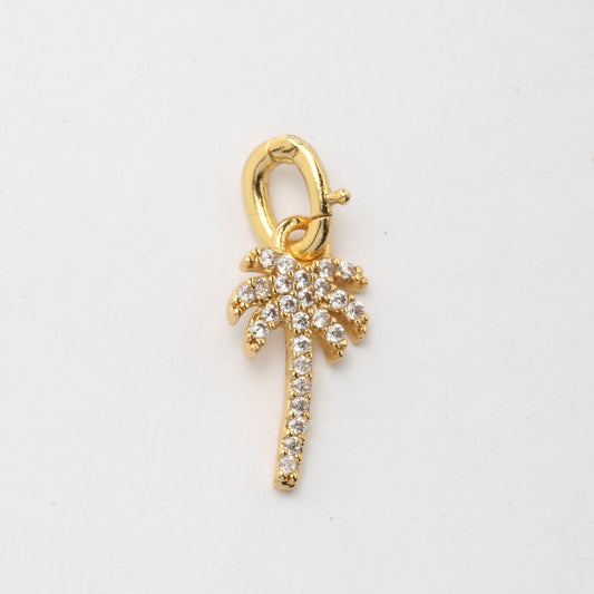 CZ Palm Tree Charm